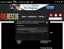 Tablet Screenshot of firerescuemagazine.com